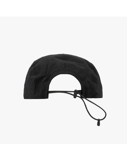C P Company Black Plain Paper Touch Cap for men