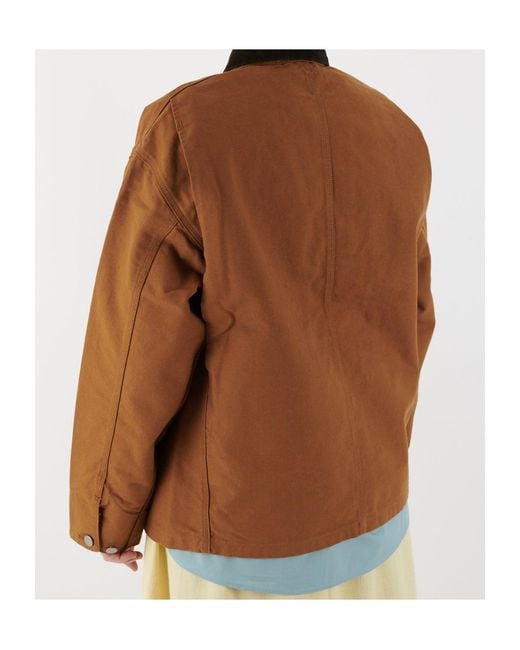 Carhartt Brown Long-Sleeved Work Jacket