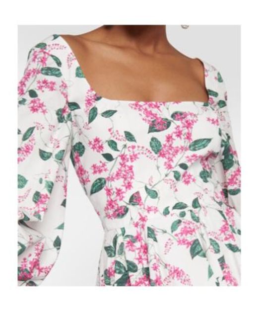 Emilia Wickstead White Yasmina Floral Cotton Minidress