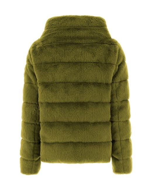 Herno Green Long-Sleeved Down Jacket