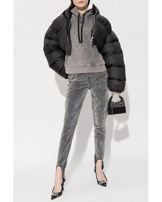 DIESEL Gray Slandy High Waist Skinny Jeans
