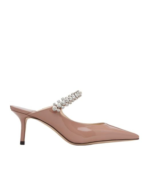 Jimmy Choo Pink Bing 65 Mules