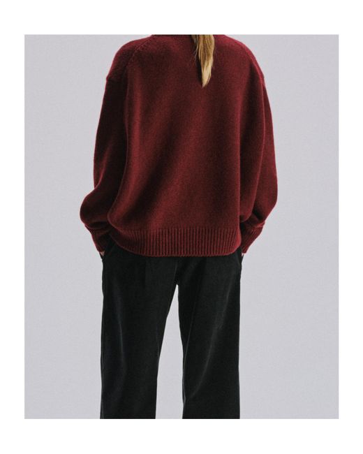 The Row Red Long-Sleeved Sweater