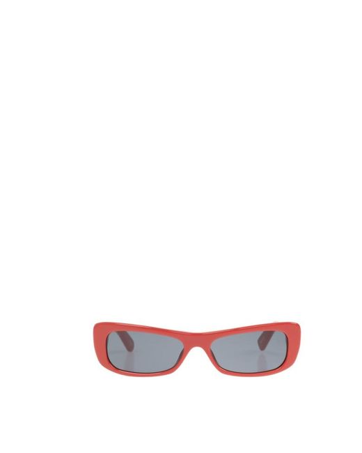 Jacquemus White Logo Sunglasses for men