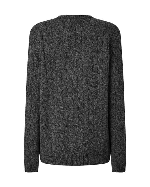 Valentino Black Crew Neck Knit Sweater