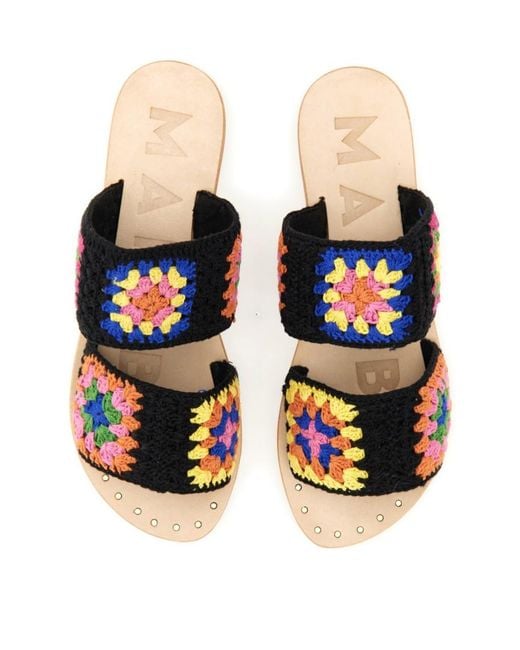 Manebí Blue Manebí Yucatán Crochet Two Bands Sandals