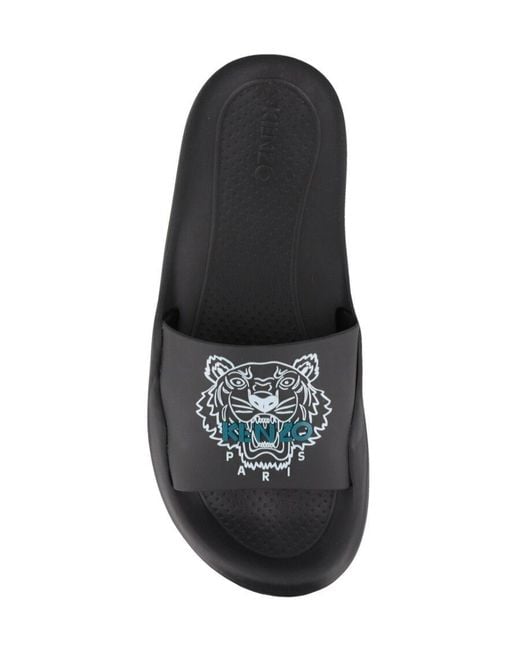 KENZO Black Tiger Slip-On Pool Slides
