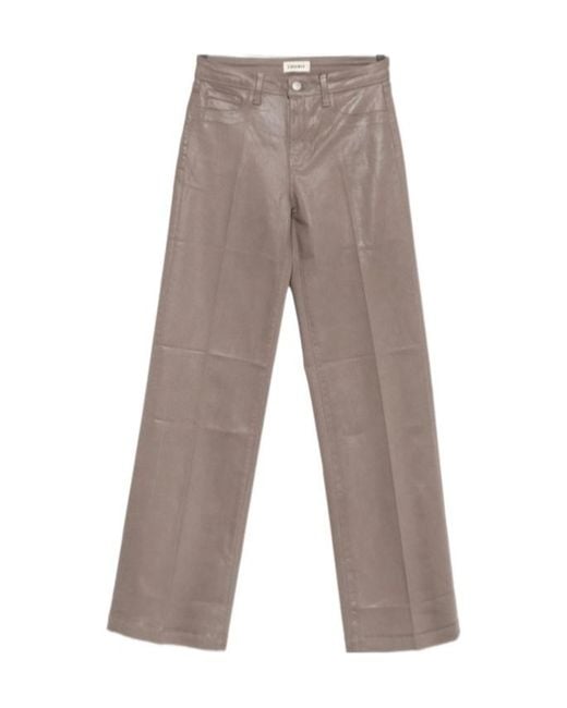 L'Agence Gray Belt Loops Jeans