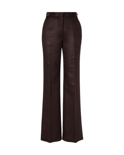 Gabriela Hearst Brown Vesta Silk Flared Pants