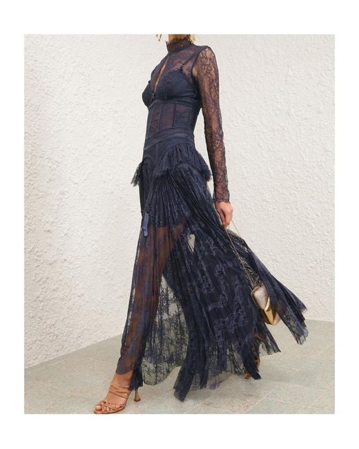 Zimmermann Blue Valiant Lingerie Gown