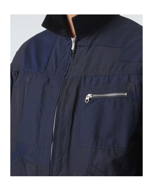 Comme des Garçons Blue Cotton Blend Long-Sleeved Jacket for men