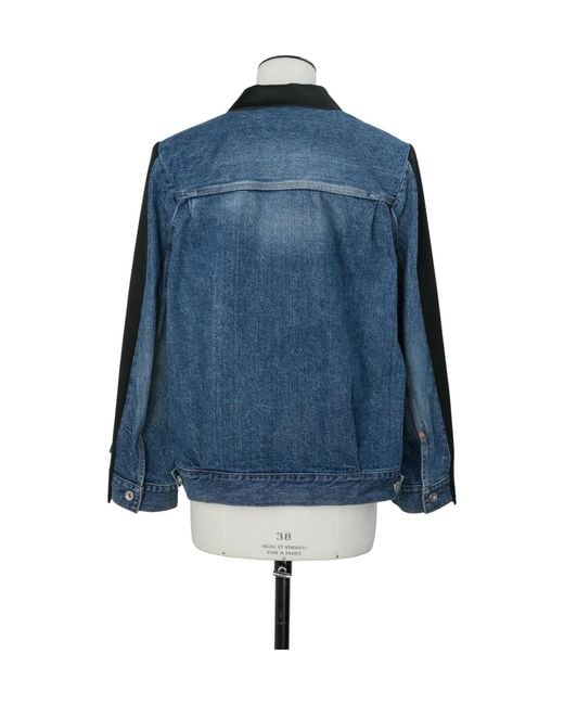 Sacai Black Suiting X Denim Jacket
