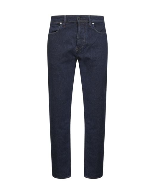 Stone Island Blue Logo Patch Slim-Fit Jeans for men
