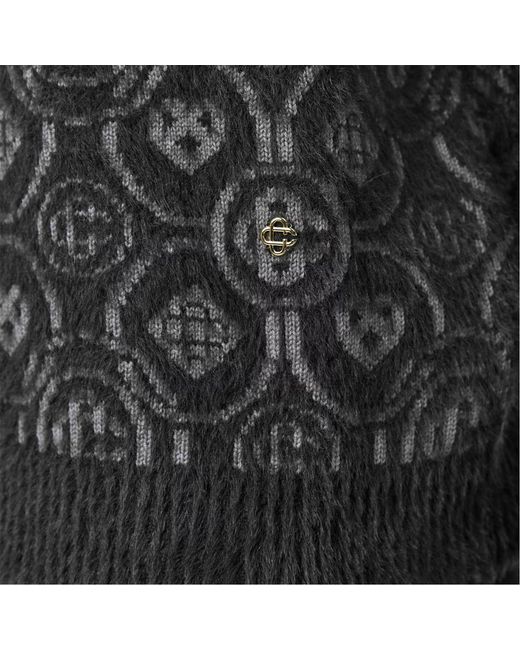 Casablanca Gray Logo Crewneck Sweater for men