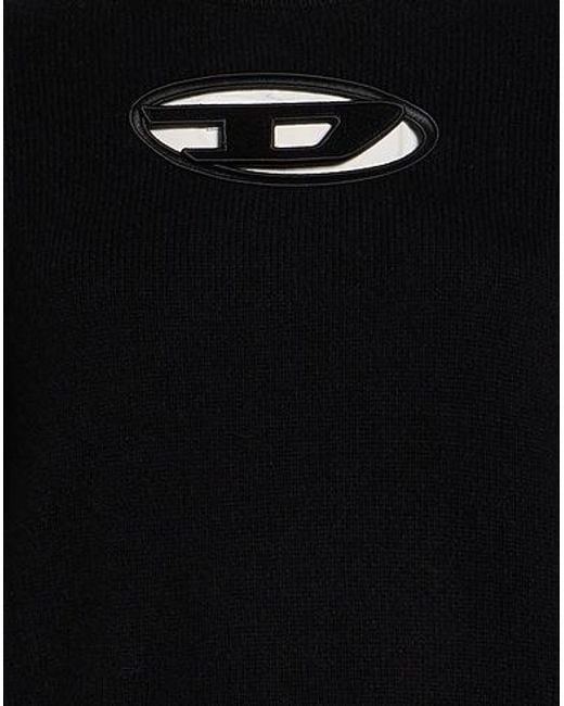 DIESEL Black Simple Solid-Color Top