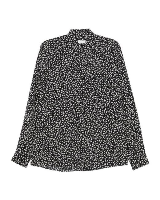 Dries Van Noten Gray Long-Sleeved Shirt for men