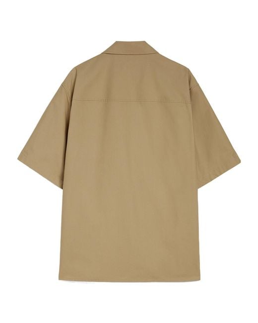 Jil Sander Natural Cotton Shirt With Classic Collar for men