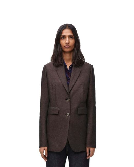 Loewe Brown Single Breasted Jacket