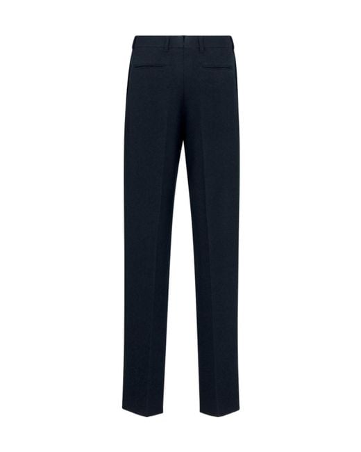 Dior Blue Homme Classic Straight-Cut Pants for men