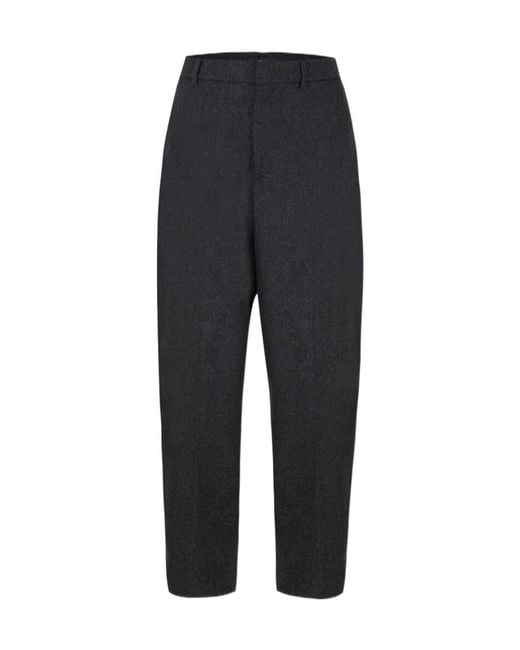 Fabiana Filippi Black Casual Pants With Belt Loops