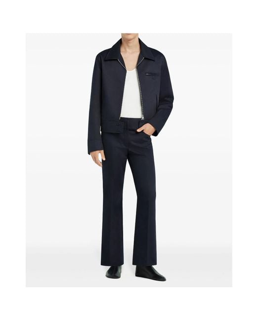 Courreges Blue Zip-Up Jacket for men