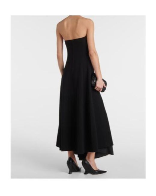 Proenza Schouler Black Danielle Strapless Maxi Dress