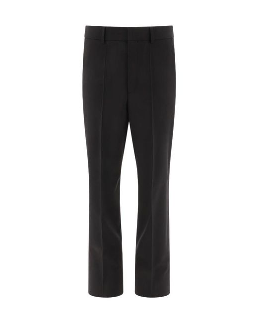 Valentino Black High Waist Tailored Trousers for men