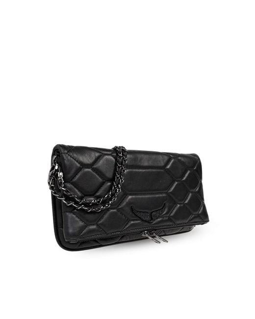 Zadig & Voltaire Black Logo Shoulder Bag
