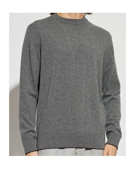 Eleventy Gray Crew Neck Knitted Sweater for men