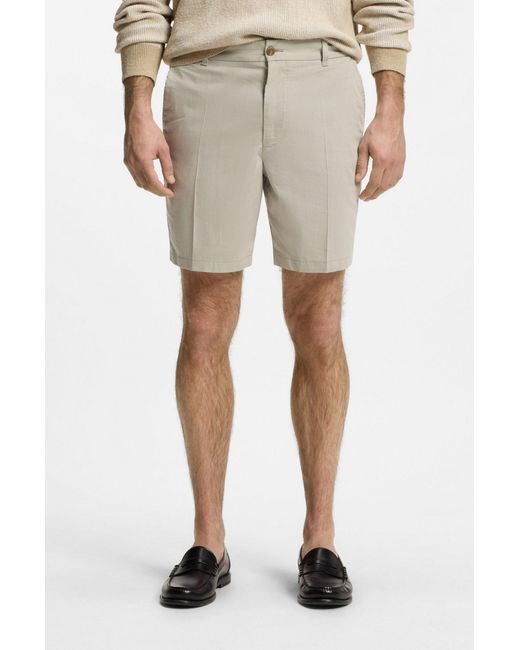 Boss Gray Belt Loop Shorts for men
