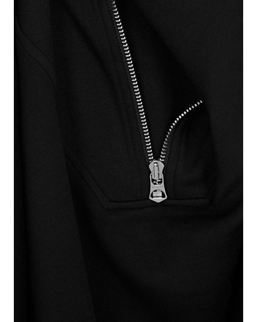 Varley Black Hawley Half-Zip Stretch-Jersey Sweatshirt