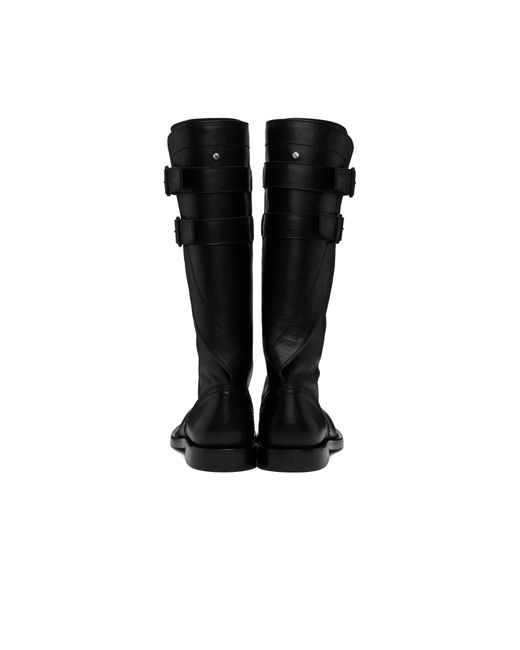 Ann Demeulemeester Black Uplu Biker Boots