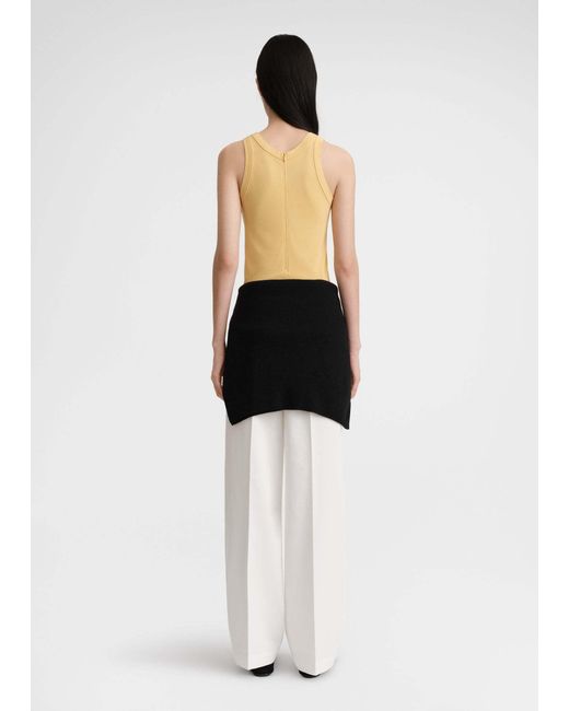 Totême Yellow Totême Fluid Sleeveless Tank Top