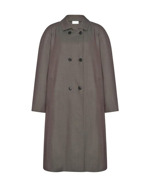 The Row Gray Emma Coat