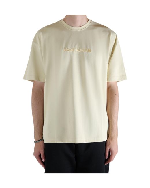 Adererror White Solid Color Short Sleeved T-Shirt for men