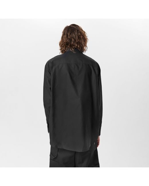 Off-White c/o Virgil Abloh Black Loose Long-Sleeve Shirt With Graffiti Print for men