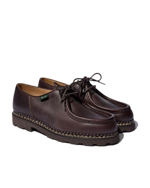 Paraboot Brown Low-Top Casual Shoes for men