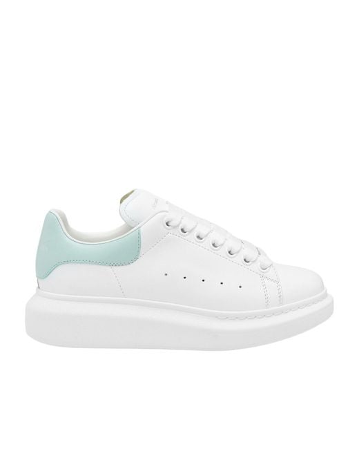 McQueen White Oversized Lace-Up Sneakers