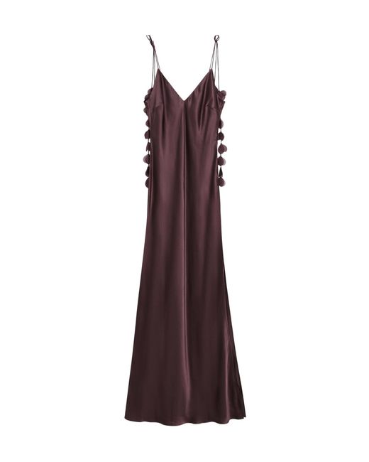 By Malene Birger Purple Pascale Silk Maxi Dress