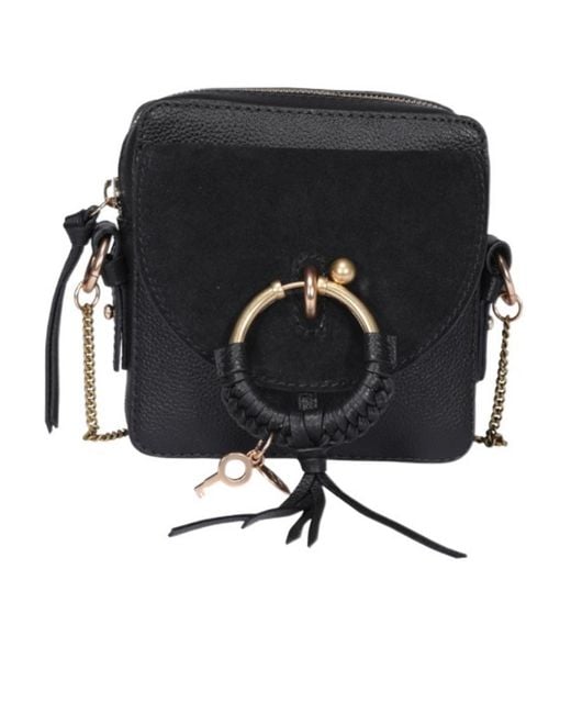 See By Chloé Black Joan Leather Crossbody Bag