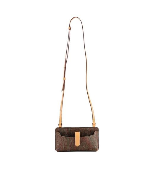 Etro White Logo Shoulder Bag