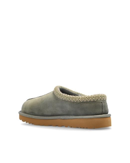 Ugg Gray Tasman Ii Logo Debossed Slippers