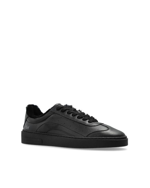 DSquared² Black Lace Up Rider Sports Shoes for men
