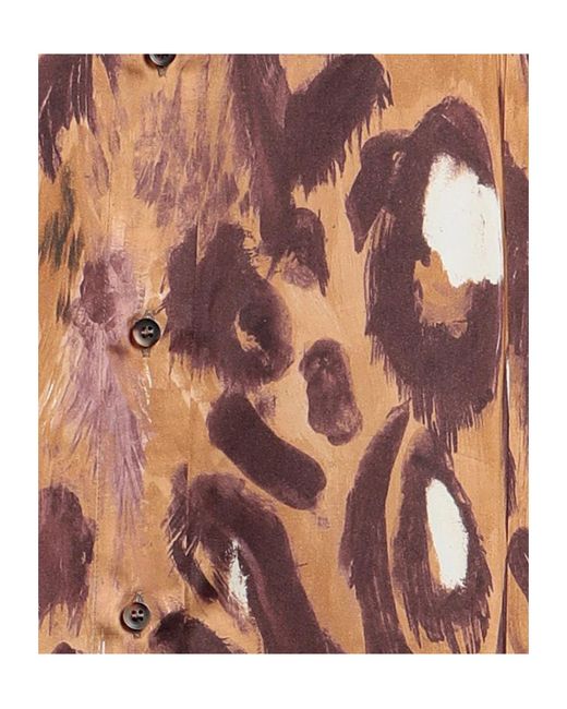 Marni Brown Multicolored Long Sleeve Shirt