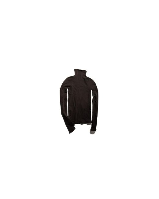 Gucci Black Seamless Turtleneck Top