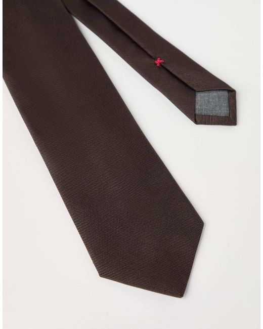 Brunello Cucinelli White Classic Pointed Tip Tie for men