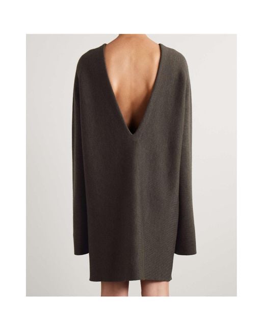 Khaite Brown Elle Mini Dress