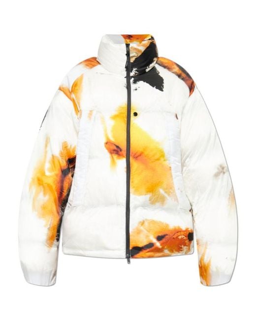 Y-3 Metallic Abstract Printed Padded Puffer Jacket for men