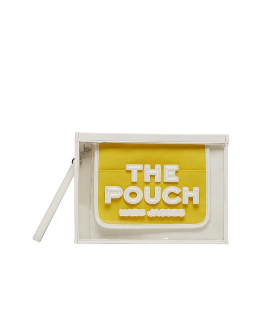 Marc Jacobs Yellow The Clear Large Pouch