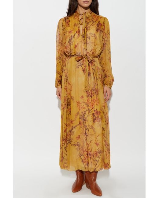 Forte_forte Metallic Long-Sleeved Dress